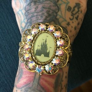 Disney castle cuff bracelet